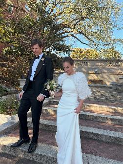 Kayla wearing White Couture by Jodi Moylan