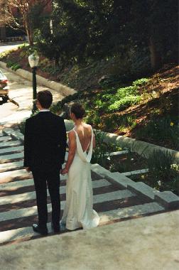 Kayla wearing White Couture by Jodi Moylan