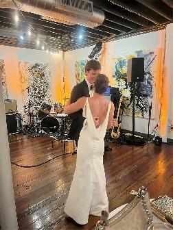 Kayla wearing White Couture by Jodi Moylan